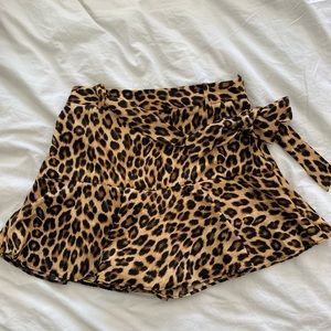 Zara Animal Print Skort
